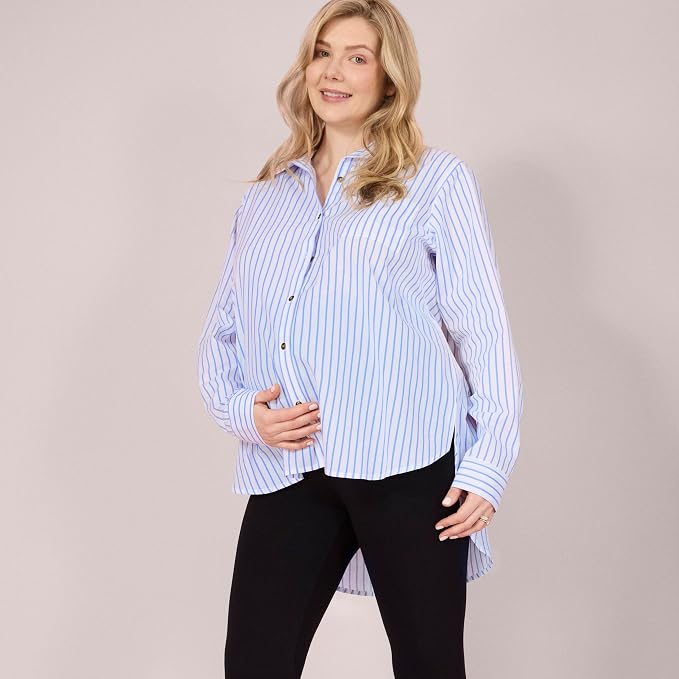 White Blue Stripe