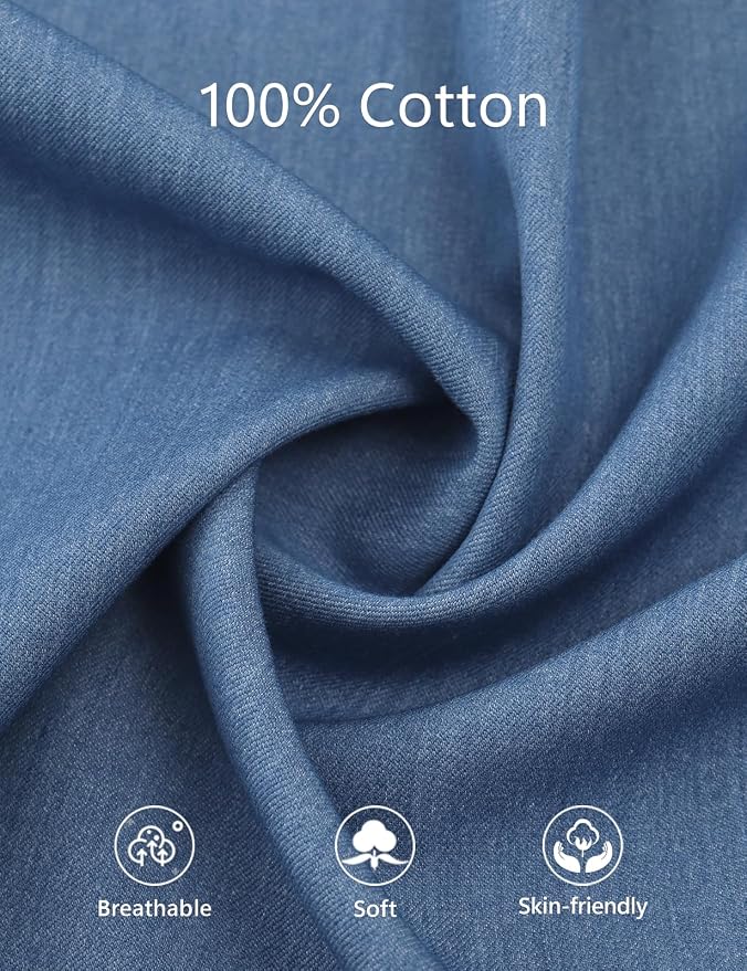Snap Denim Medium Blue