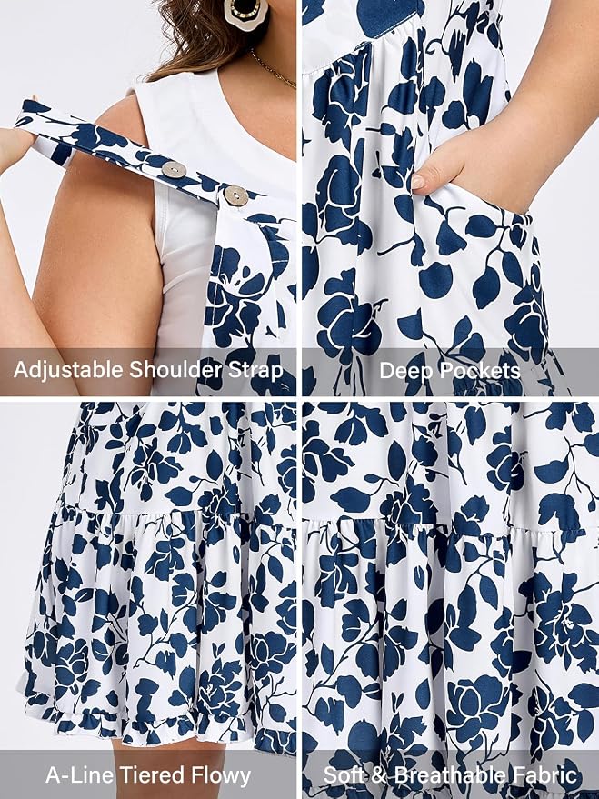 Navy Floral Print