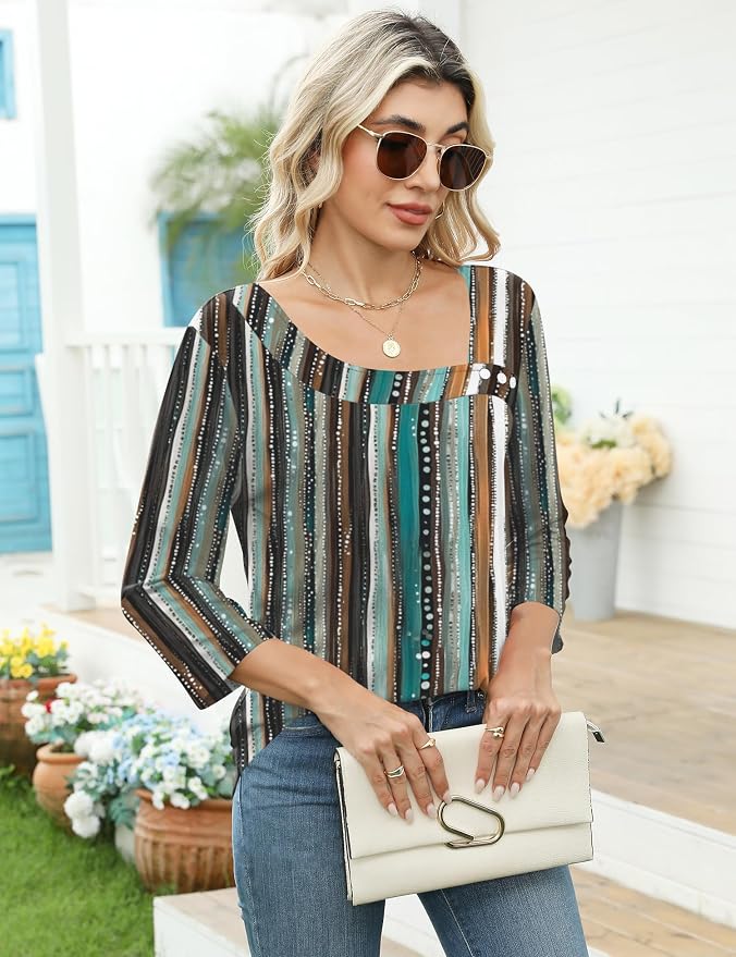 3-blue-brown Stripes
