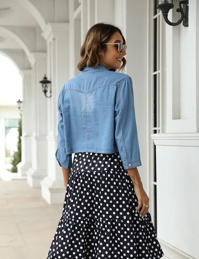 Light Blue 3/4 Sleeve