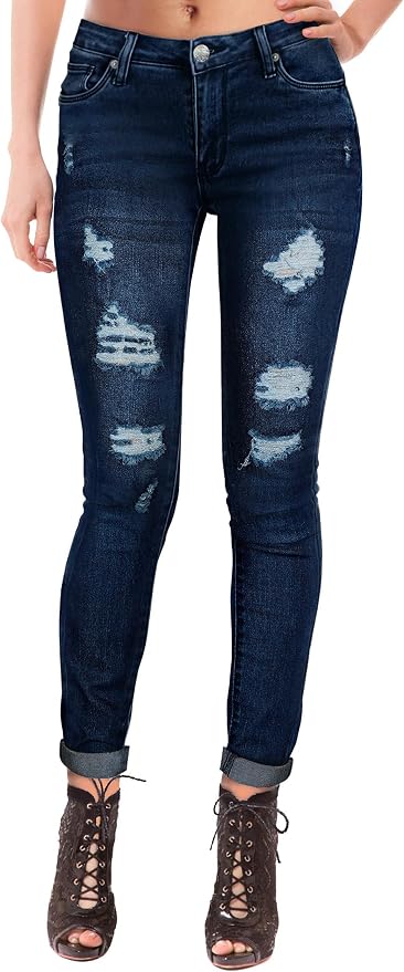 Ripped-dark Wash
