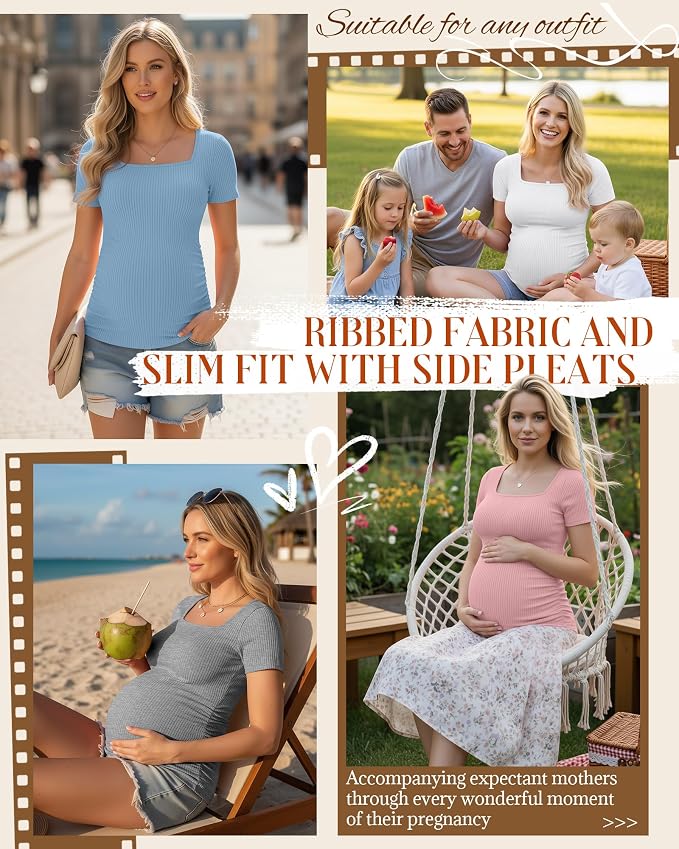 Heather Gray, White, Light Blue, Pink