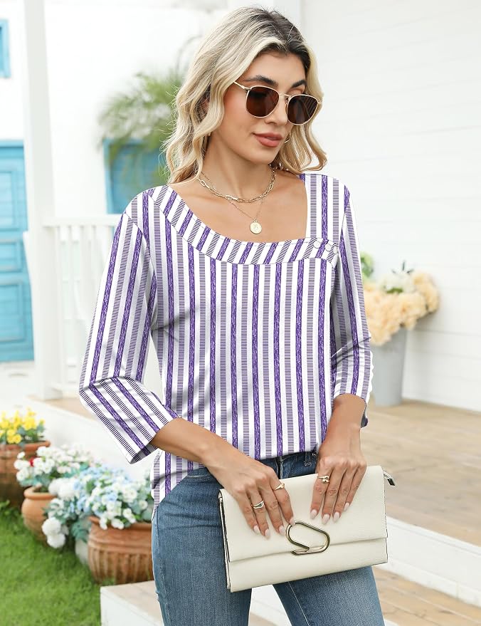 2-purple-white Stripes