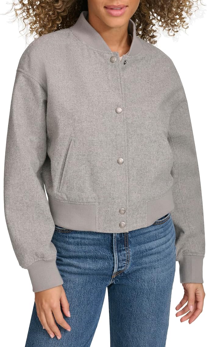Heather Grey Wool Blend