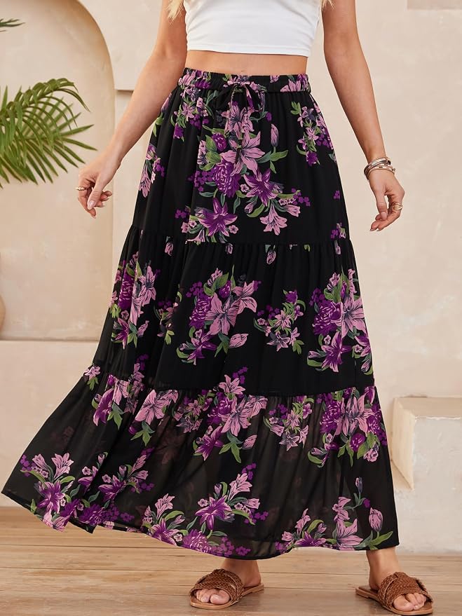 Black Pink Floral