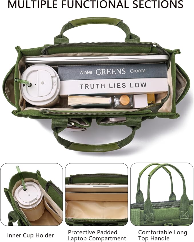 New Upgrade Army Green With Compartments and Side Cup Holders