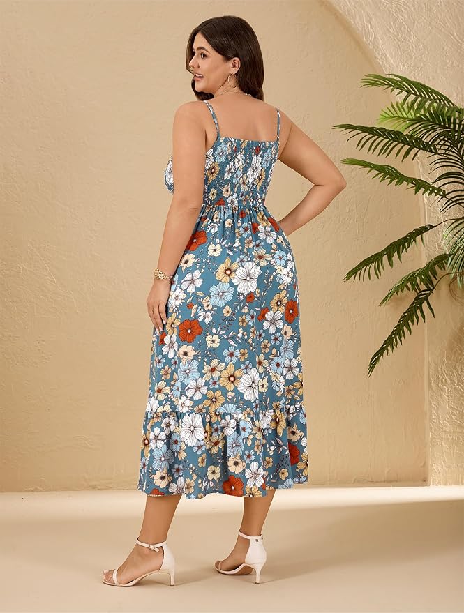 Blue Multi Floral