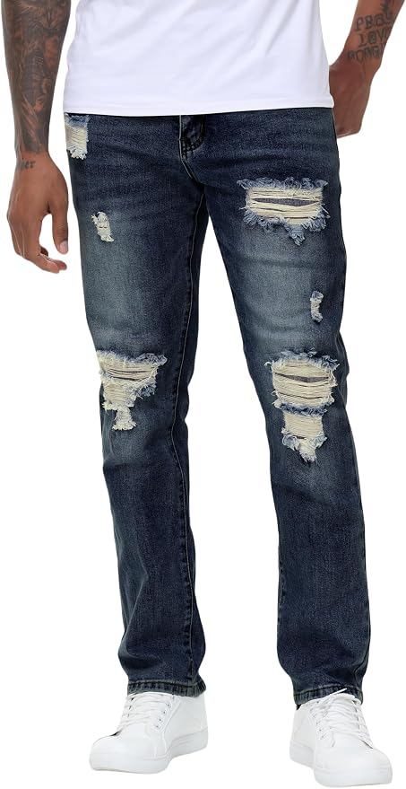 B#dark Blue Ripped