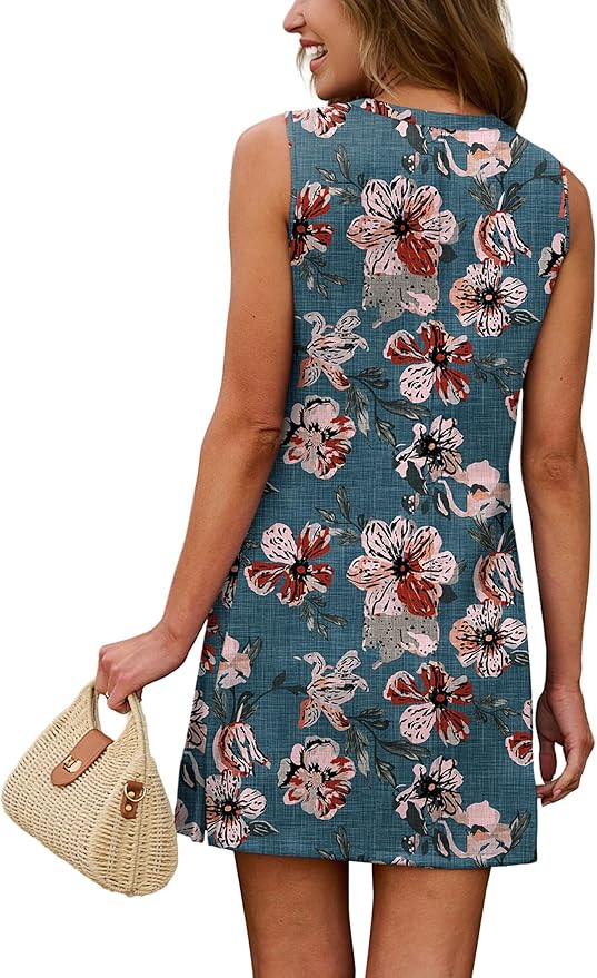 Blue Gray Floral