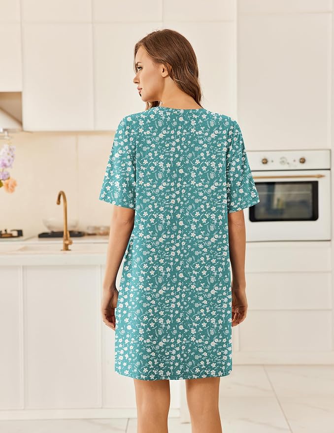 Blue Green Floral