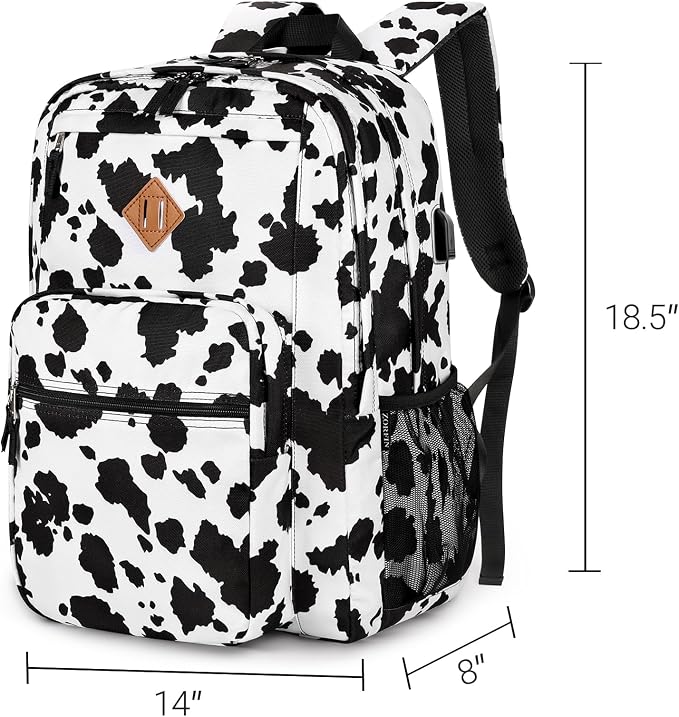 Cow Print Black
