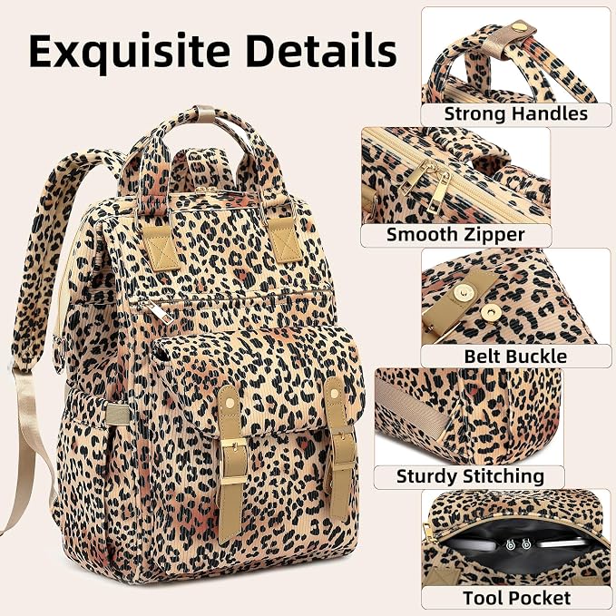 Corduroy Leopard Brown