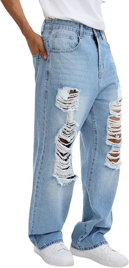 D#light Blue Ripped