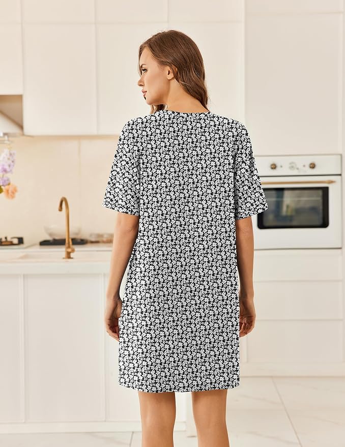 Black White Floral