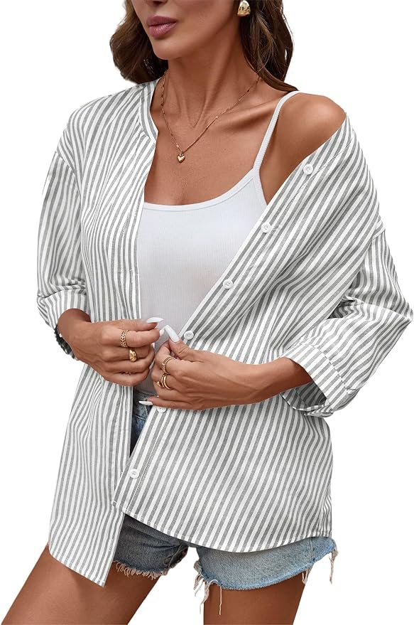 Dark Gray Striped