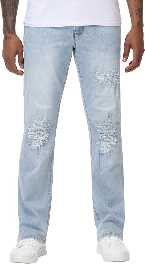 Light Blue Ripped