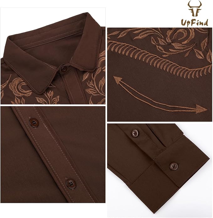 Brown-brown Embroidery