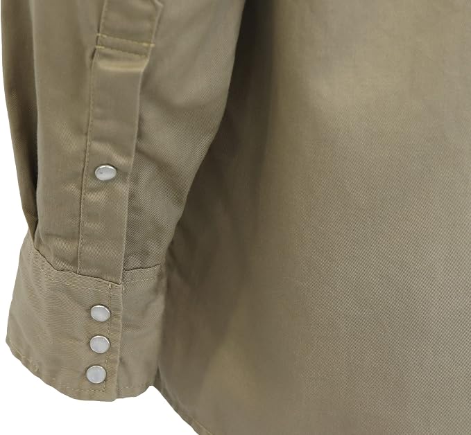 Pearl Snap Khaki