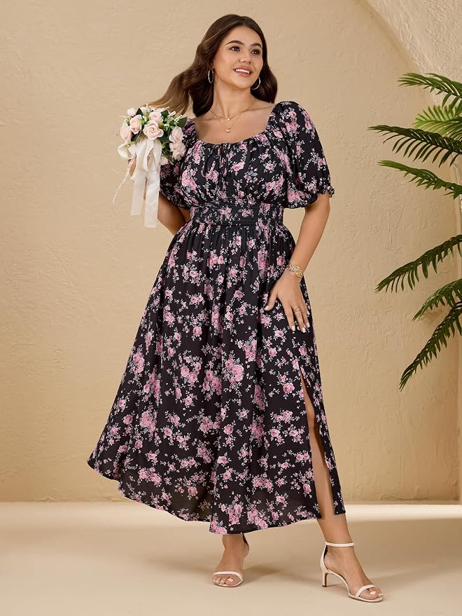 Black Pink Floral