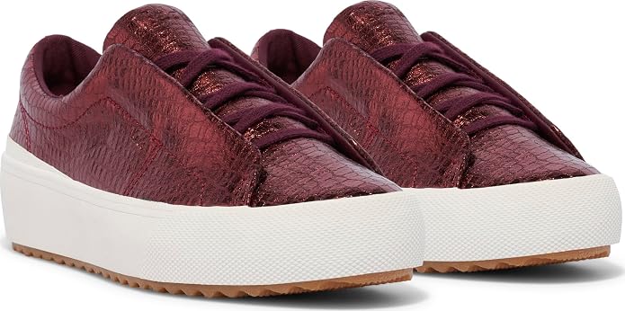 Burgundy Embossed Leather