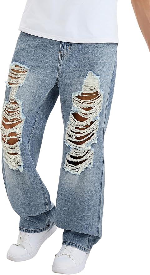 D#medium Indigo Ripped