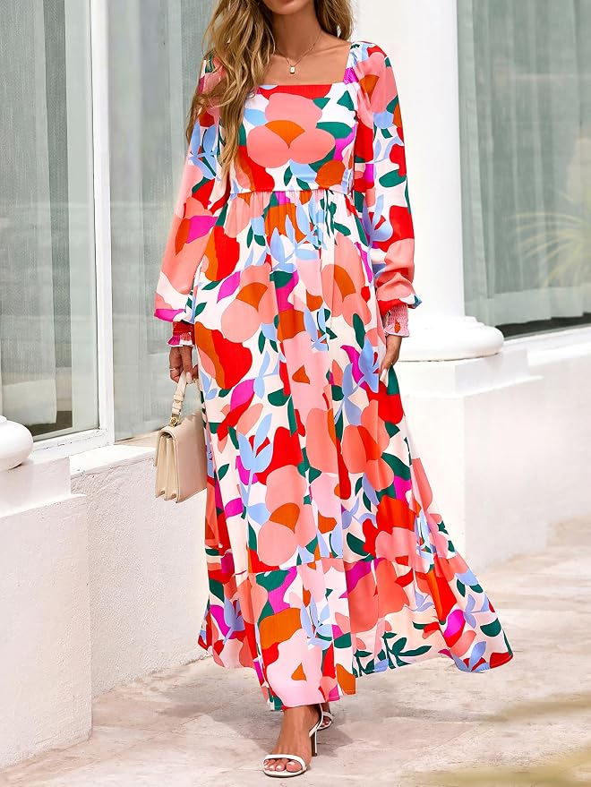 Floral Beige Multicolored
