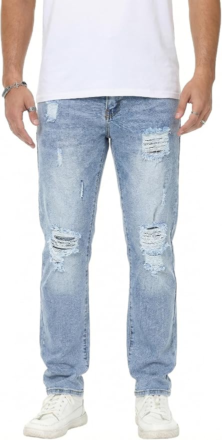 Light Blue Ripped