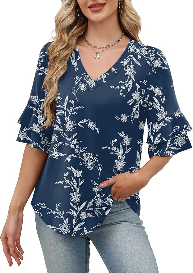 Navy Floral