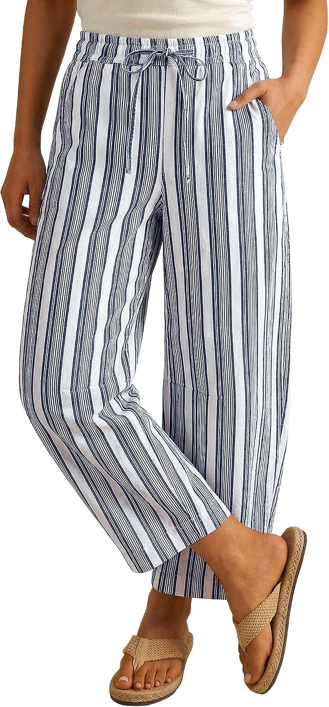 White Blue Stripe