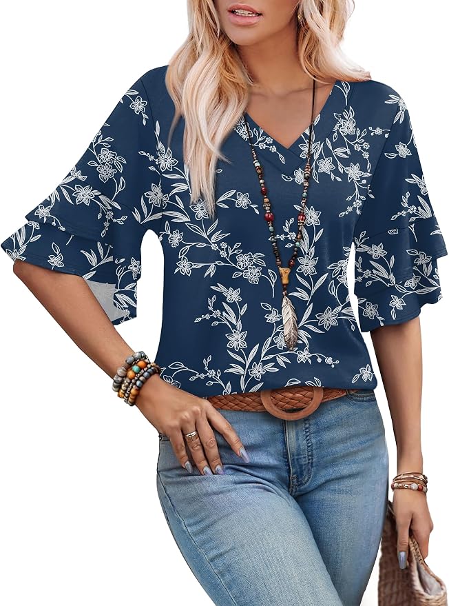 Navy Floral