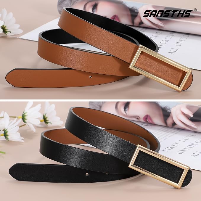 1pcs-black/Brown(gold Buckle)