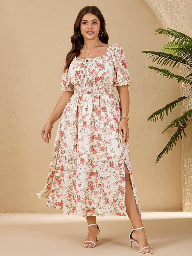 White Pink Floral