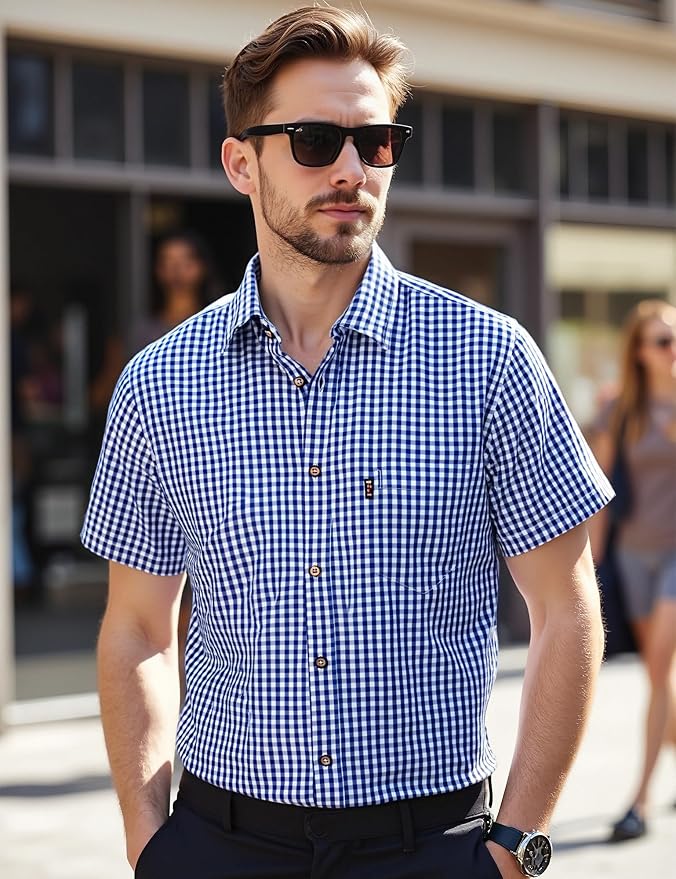 Navy Gingham
