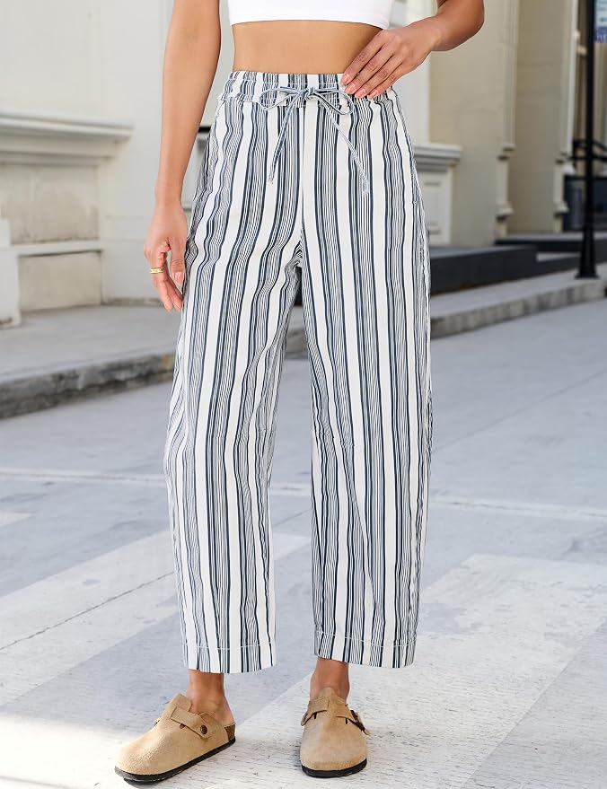 White Blue Stripe