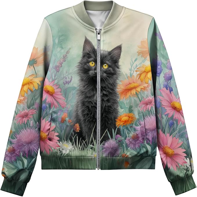 Cat Green Black