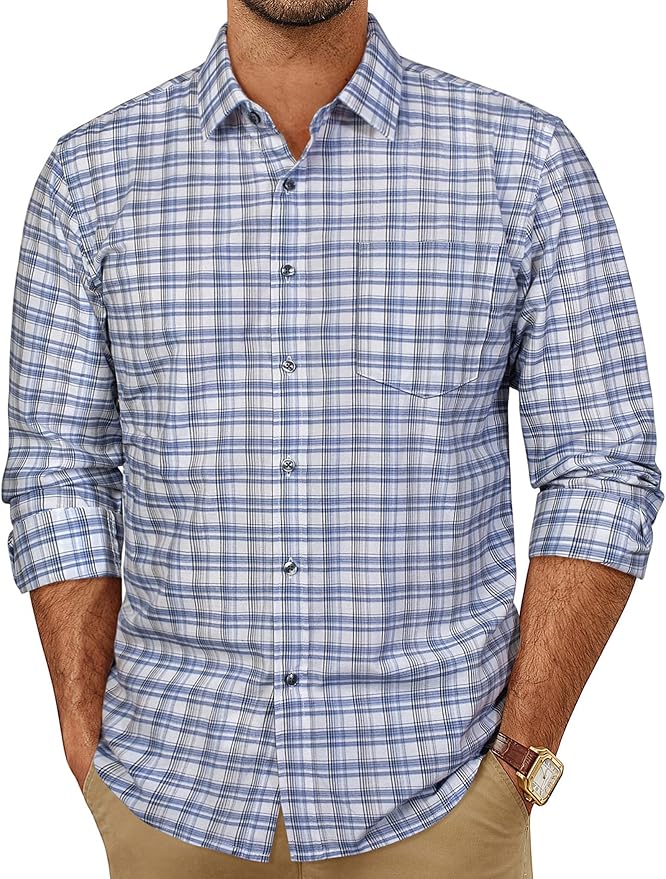 White Navy Gingham