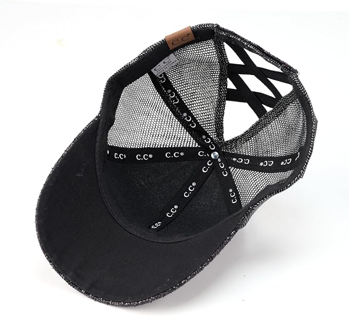 Glitter Mesh-black