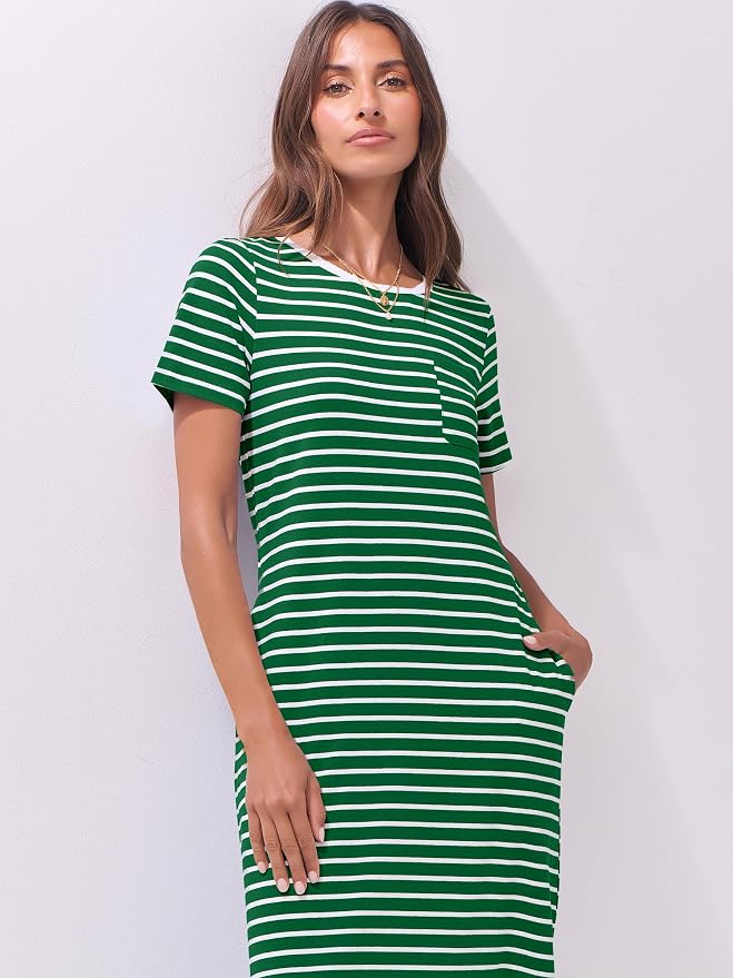 Green White Stripe