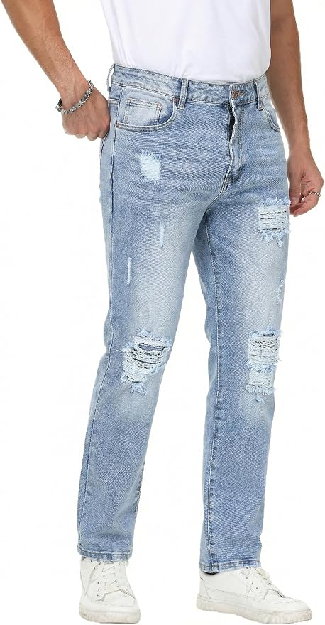 Light Blue Ripped