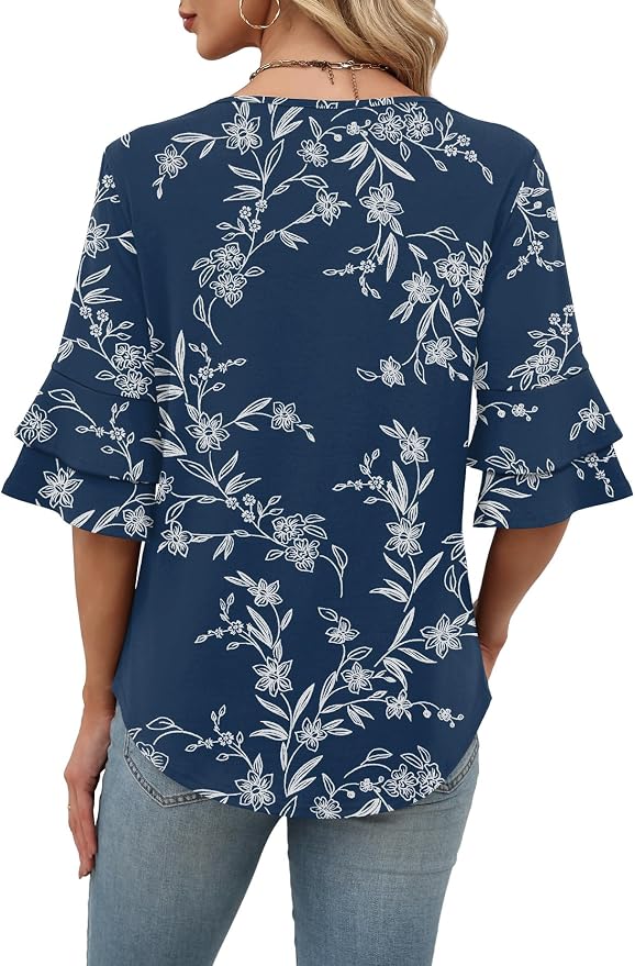 Navy Floral