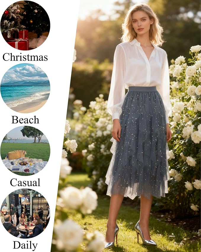 Sequin Grayish Blue