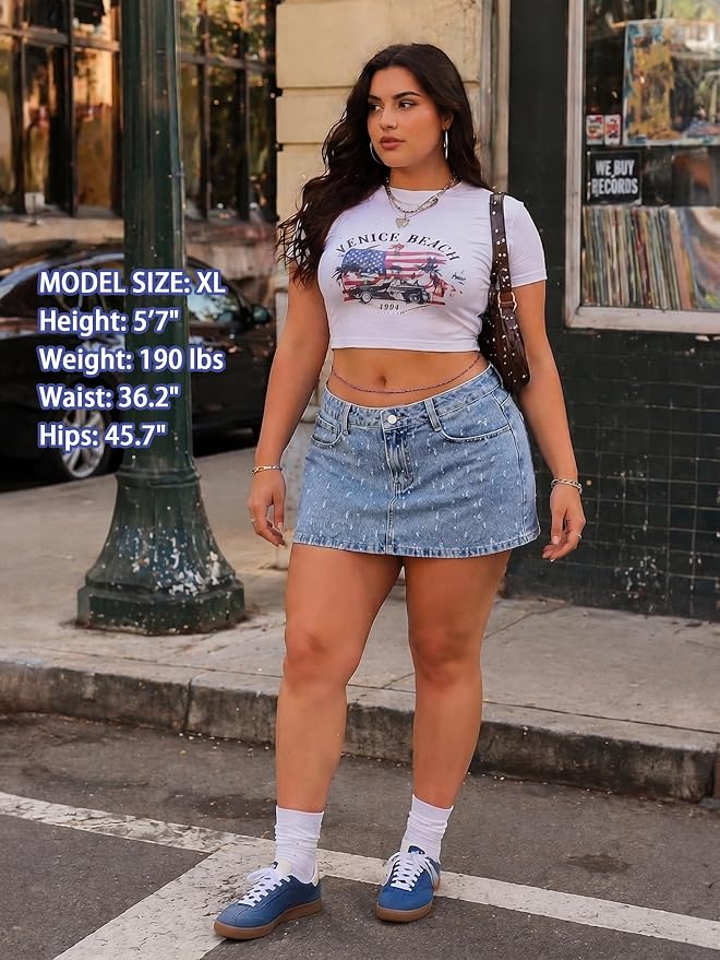 Hole Blue Skorts