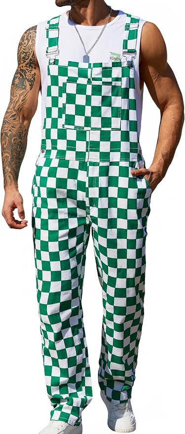 Green and White Checkered