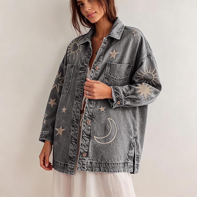 Grey Embroidery