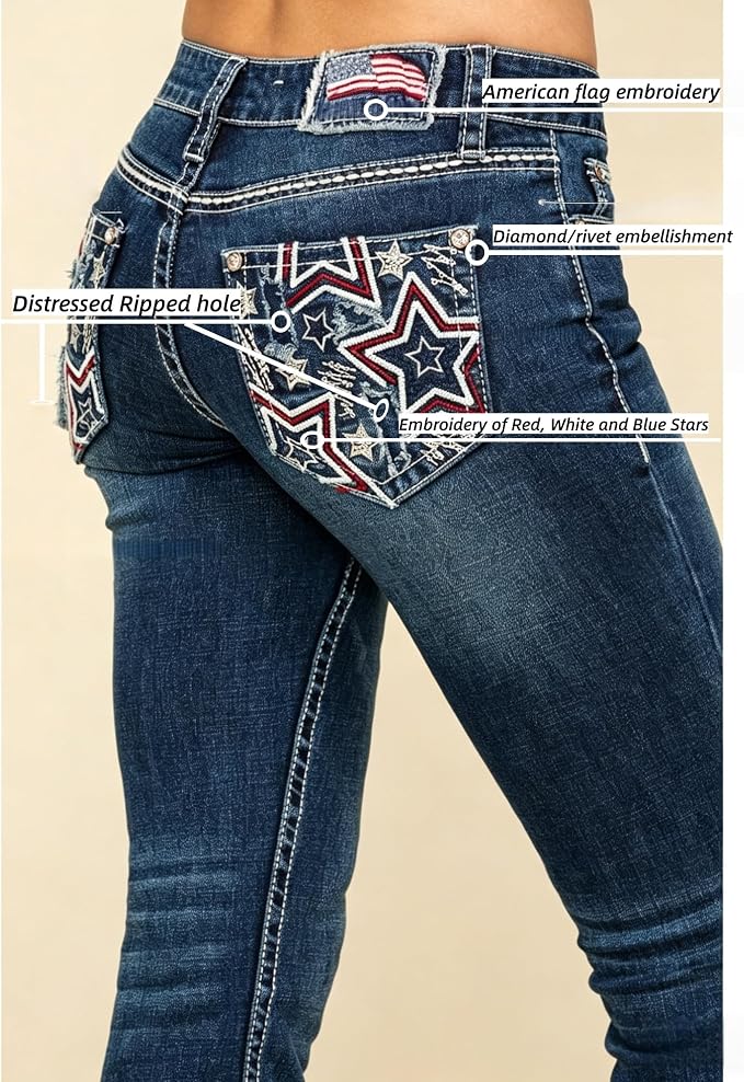Blue (Star Embroidery)