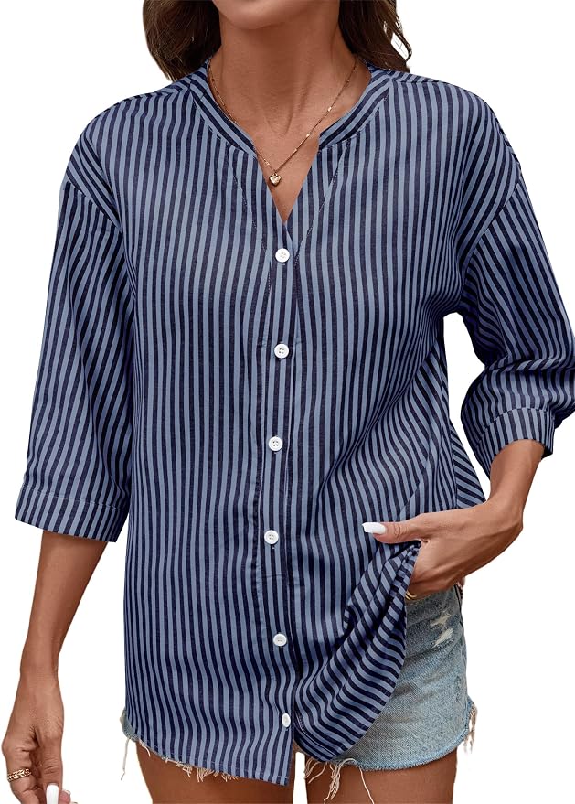 Navy Blue Striped