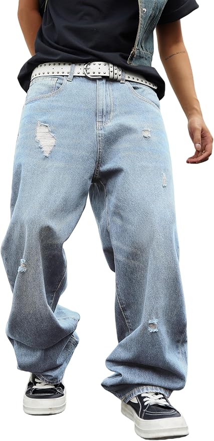 Light Blue Ripped