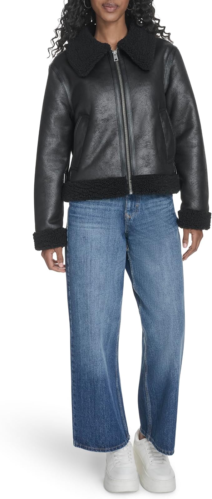 Black Faux Shearling
