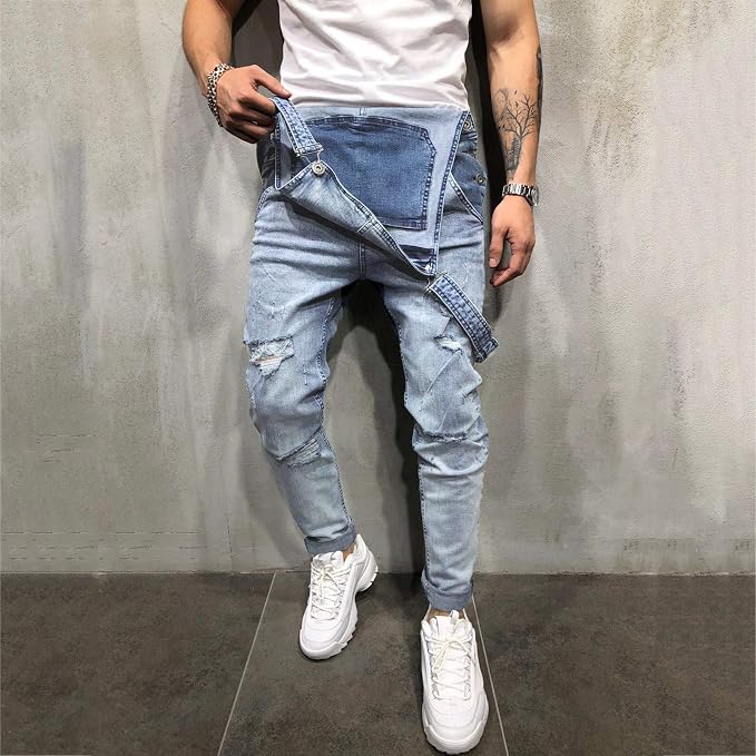 18#straight Leg Casual Pants-blue